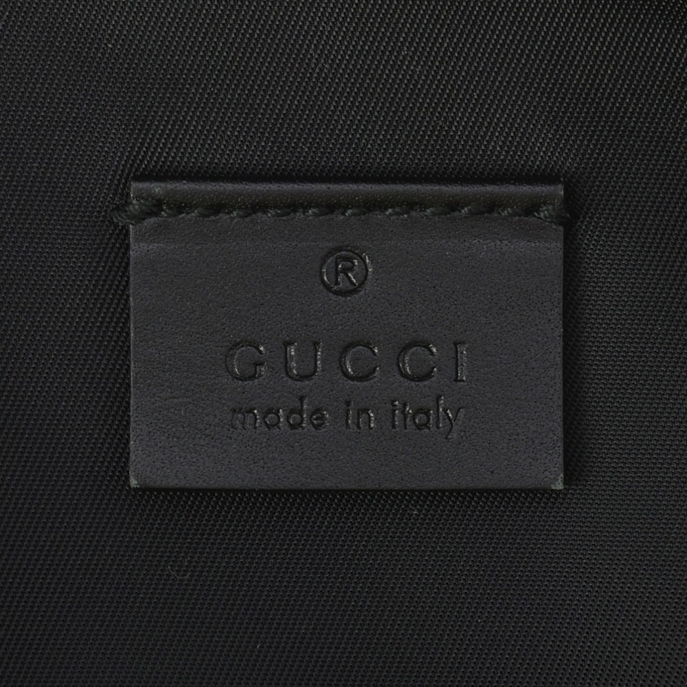 Gucci Body Bag Black Zipper Canvas Shoulder - Picture 2 of 16
